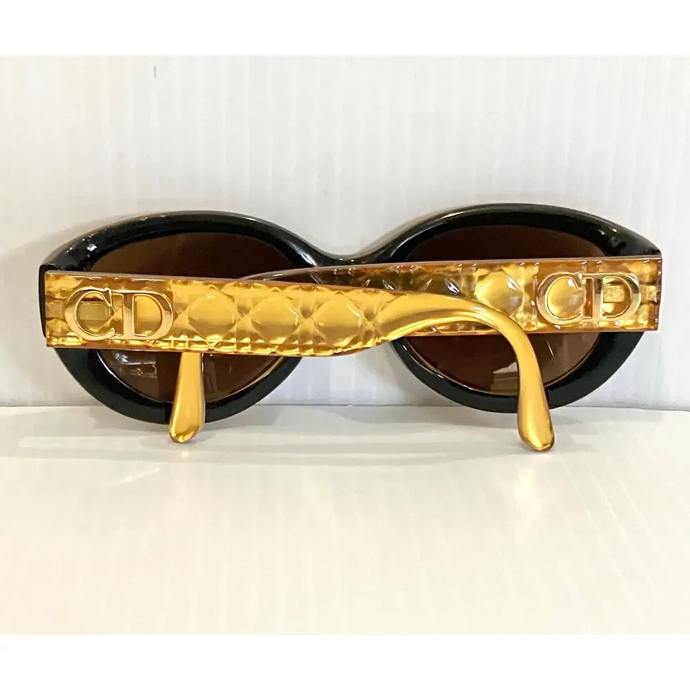 Vintage Christian Dior Audrey 40C Sunglasses Optyl Orange Gold 53 21 135 Austria - Picture 4 of 9